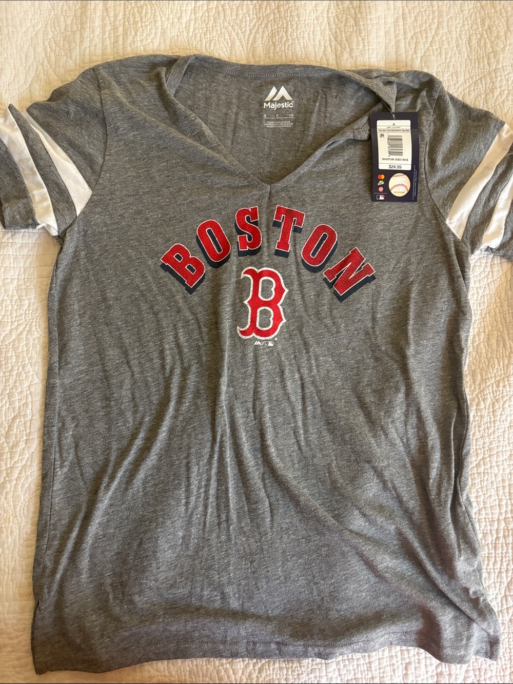 Boston Red Sox V Neck Shirt